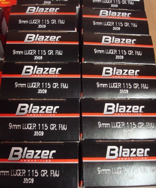 CCI - 9mm Blazer 115 Grain FMJ - 50 Rounds